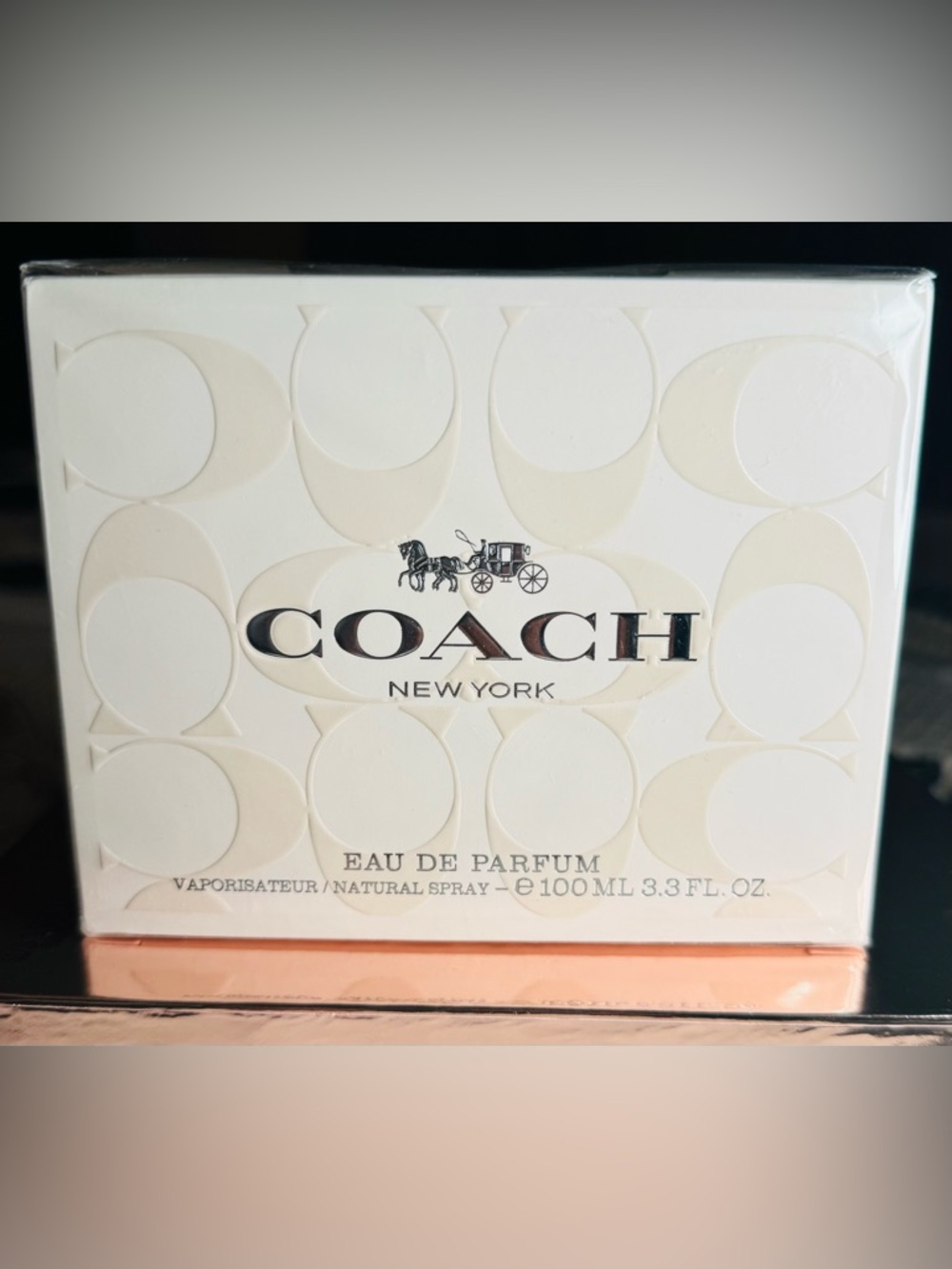 Coach New York Eau de Parfum — Cream & Rose Gold Accents